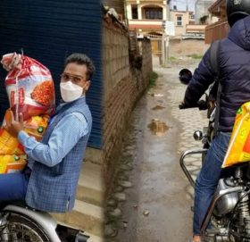 राहात वितरणमा नेपाल दलित बिधार्थी संघका केन्द्रीय अध्यक्ष राजु सुनारको संघर्ष जारी