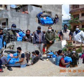 गोकर्नेश्वोर न.पा. मेयर सन्तोष चालिसेको सहयोगमा ६० परिवारलाई राहात वितरण