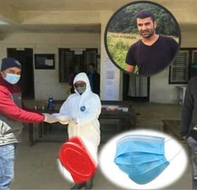 उमाकुण्ड २ नं कमिटि नेकपाद्वारा ९ सय ५५ घरपरिवार र संघसंस्थालाई मास्क तथा साबन वितरण