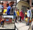 राहत वितरणमा नेपाल दलित बिधार्थी संघ अध्यक्षको सक्रियता