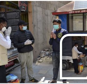 नेपाल दलित बिधार्थी संघ र नेपाल दलित संघले बाँड्यो २२ सय परिवारलाई राहात।