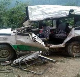 जिप दुर्घटनामा गाउँपालिकाका अध्यक्षको  मृत्यु