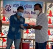 नेविसंघले भक्तपुरका संचारकर्मीहरुलाई स्वास्थ्य सुरक्षा दियो