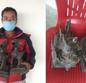 सोलुखुम्बु दुधकुण्डमा सिंहका दुईवटा मुर्ति चोर्ने पक्राउ