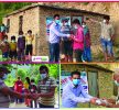कोरोना संक्रमणबाट बच्न गाउँका सबैलाई वितरण गर्यो, युवा कल्वले मास्क र साबुन