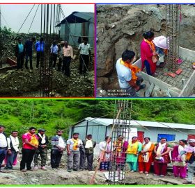 मन्थलीको, चिसापानी र गोकुलगंगाको, चुचुरेमा विद्यालयको चार-चार कोठे पक्कि भवनको शिलन्यास्