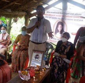 शान्तिपूर्ण प्रदर्शन, दिप प्रज्वलन तथा श्रद्धाञ्जली कार्यक्रम