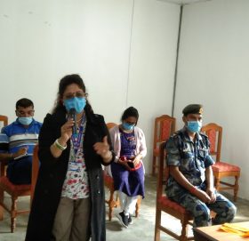 जिल्ला संकट ब्यवस्थापन केन्द्रका पदाधिकारीहरु उमाकुण्डमा