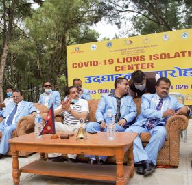 लायन्स क्लबद्वारा निर्मित देशकै पहिलो सुबिधा सम्पन्न आइसुलेशन गोकर्नेश्वोरमा उद्घाटन
