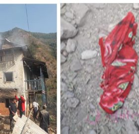 मन्थलीको भटौलीमा आगोलागीमा परी ५ वर्षीय बालकको ज्यान गयो