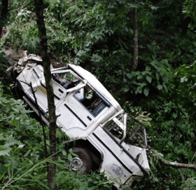 जीप दुर्घटनामा परी ५ जनाको घटनास्थलमै मृत्यु : दुई जना गम्भिर घाइते