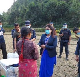 रामेछापमा आगलागी हुँदा ३ घर जलेर नष्ट, १ जना घाइते