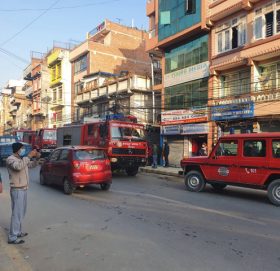 मैतिदेवीमा आगोलागी,नियन्त्रमा लिन क्रम जारी