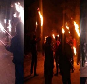 संसद बिघटनको बिरोध गर्दै अनेरास्ववियू रामेछापको राके जुलुस्