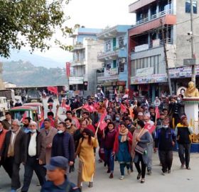 रामेछापमा कांग्रेसको सरकार विरुद्ध सिटी जुलुस् पर्दशन : कम्युनिष्ट सिध्यो (फोटोफिचर)