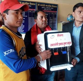 सुनापति गाउँपालिकाका १२ विद्यालयलाई पानी तताउने इलेक्ट्रीक मेसिन वाटर स्पेन्डर
