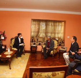 देउवासँग भेट गर्यो चिनियाँ कम्युनिस्ट पार्टीको टोलीले