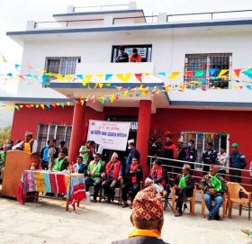 चनखुमा वडा कार्यालय भवन नगरप्रमुख बस्नेतद्वरा उद्घाटन