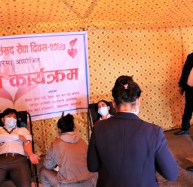 कोरोनाको जोखिमका बेला रक्तदानको महत्व अझ बढेको छ- सभामुख सापकोटा