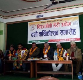 चिरन्जीवी डेरीले भव्यताका साथ मनायो आफ्नो दशौं वार्षिकउत्सव (भिडियो/फोटोसहित)