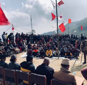 दोरम्बामा प्रचण्ड–नेपाल समुहको जनसभा सुरु (फोटोफिचर)