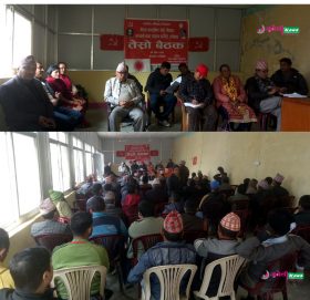 ओली समूह मन्थली नगर कमिटीले थाल्यो १४ वटै वडामा कमिटी गठन