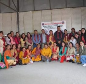 महिला उद्यमशीलताको लागि तन्नामा बुट्टा भर्ने तालिम सुरु (फोटो)