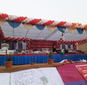 प्रधानमन्त्री ओली सिन्धुली आउदै : यसरी सजाईयो मञ्च (फोटोफिचर)