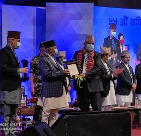 रामेछाप उधोग वाणिज्य संघ बागमती प्रदेशको वाणिज्य संघहरु मध्ये उत्कृष्ट कार्य गरेर सम्मानित