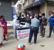गोरक्ष्य स्पोर्टिङ क्लवद्वारा जोरपाटीमा मास्क र सेनिटाइजर वितरण