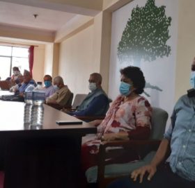 नेता गगनकुमार थापा सामेल भए रामचन्द्र पौडेल समूहको बैठकमा