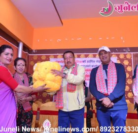 गोकर्नेश्वोर ५ नवज्योति टोलमा गुडिया बनाउने तालिम सम्पन्न साथै बाटो, ढल, गेटको उद्घाटन