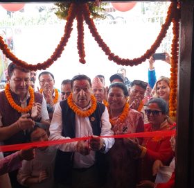 गोकर्णेश्वर न.पा वडा नं ९ को प्रशासनिक भवन उद्घाटन